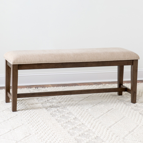 HF2330-740 Bluffton Heights Brown Transitional Bench
