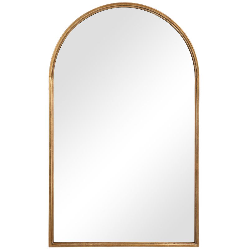 W00487 Metal Arch Mirror in Gold