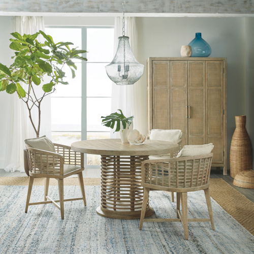 6015-75203-80 Surfrider 48in Rattan Round Dining Table