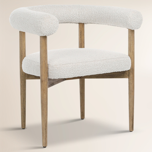DOV34032-OFWT Haven Dogwood Dining Chair by Frenshe Interiors