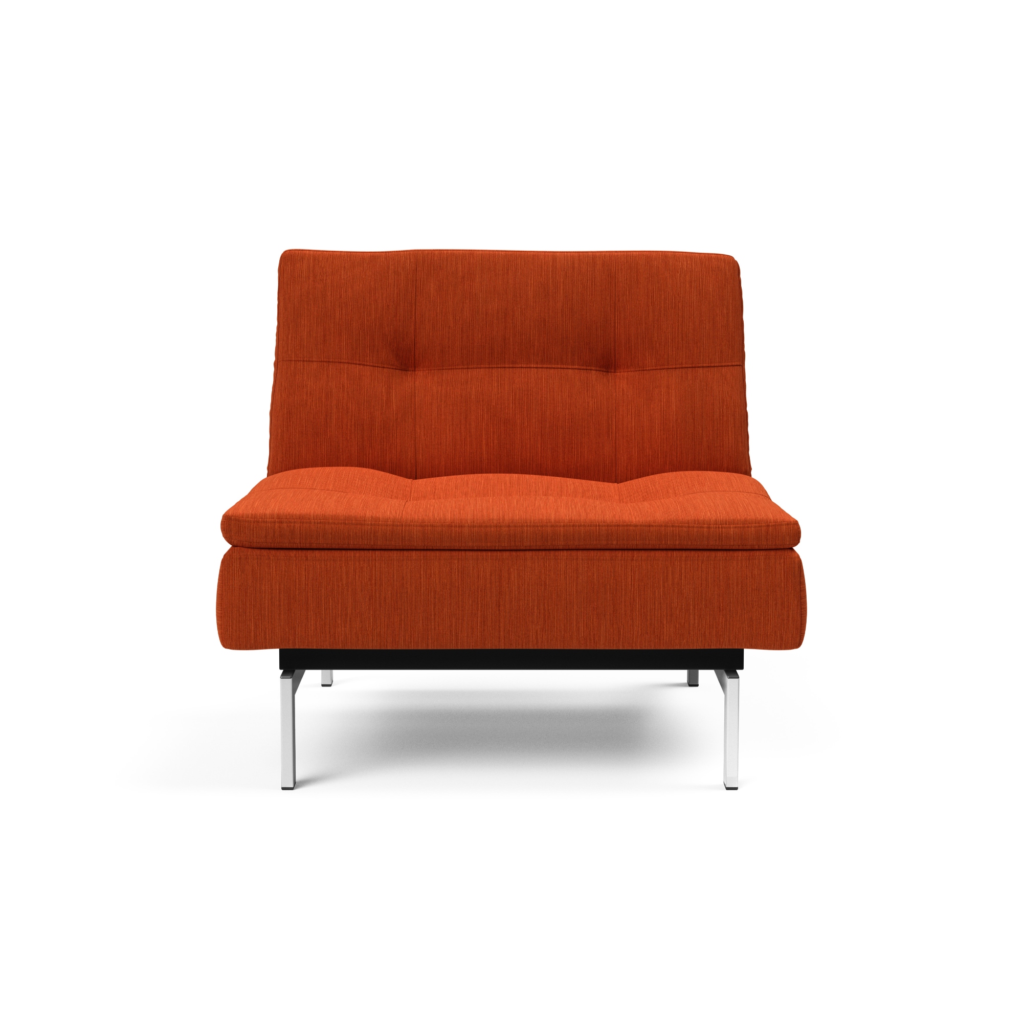 Dublexo Reclining Chair with Stainless Steel Legs in Elegance Paprika ...