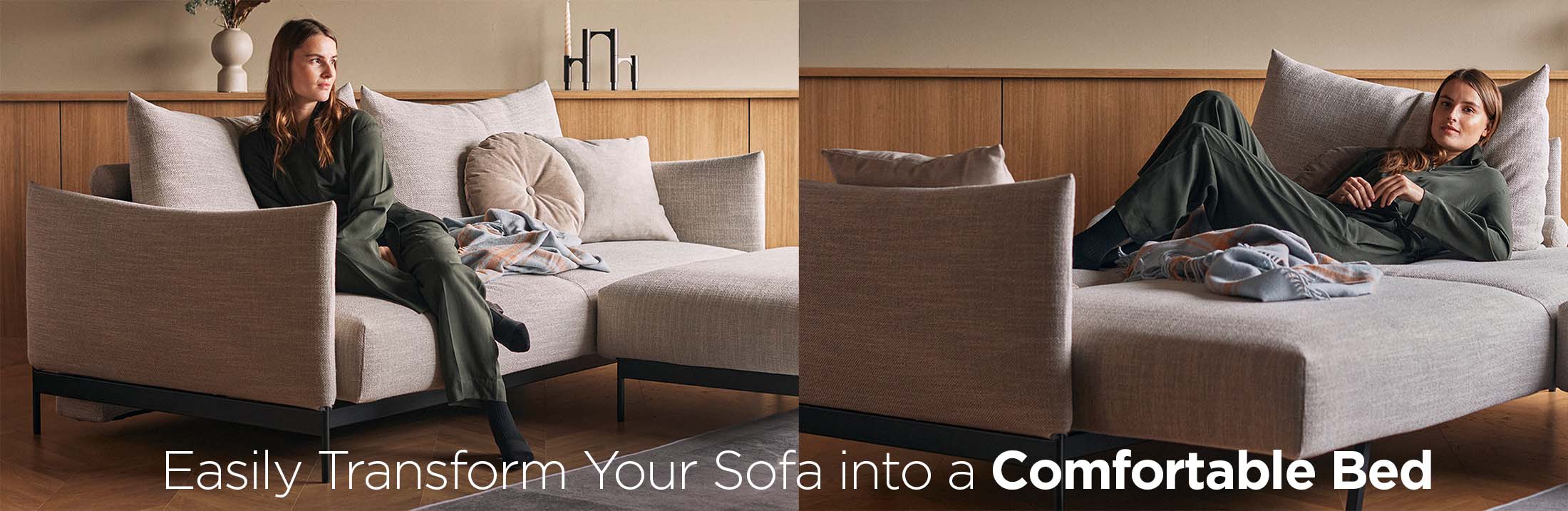 Easily Transform Your Modern Sofa into a Comfortable Bed