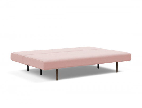 95-722081570-18-7-2 Conlix Sleeper Sofa with Smoked Oak Legs in Coral