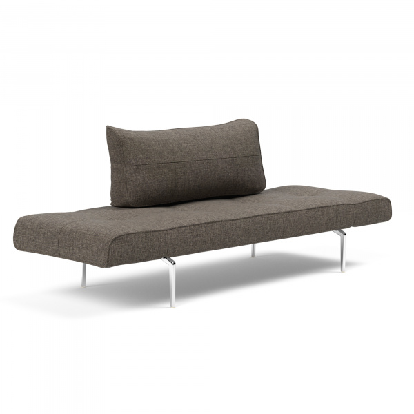 95-740021216-2-19-6 Zeal Sleeper Sofa with Aluminum Frame in Flashtex Grey