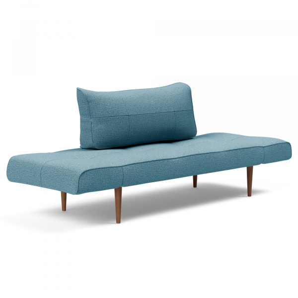95-740021525-2-10-3 Zeal Sleeper Sofa with  Dark Wood Legs in Mixed Dance Light Blue