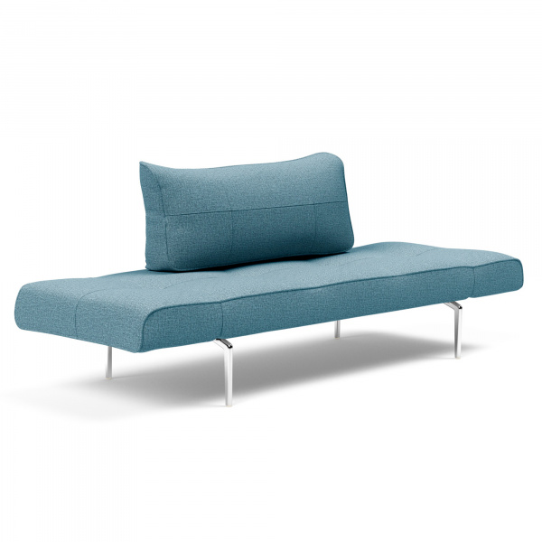 95-740021525-2-19-6 Zeal Sleeper Sofa with Aluminum Frame in Mixed Dance Light Blue