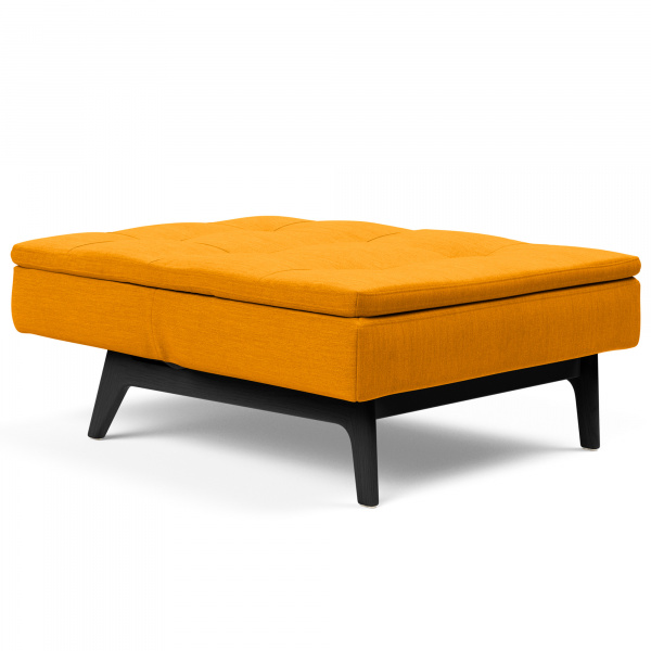 95-74105144507-5-2 Dublexo Eik Sleeper Chair with Lacquered Oak Legs in Burnt Orange Curry