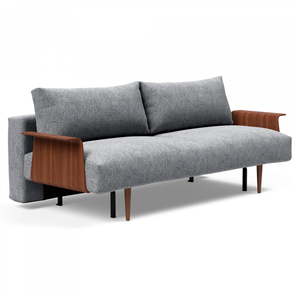 95-742048020565-WOOD Frode Sleeper Sofa with Wood Arms in Twist Granite