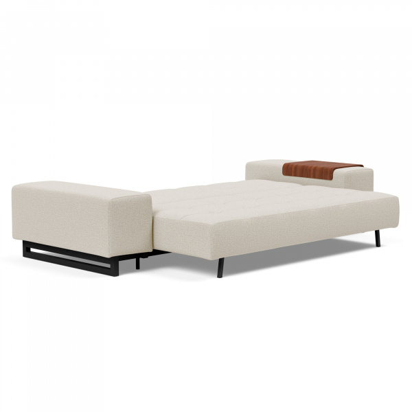 95-748190527-4 Grand D.E.L. Sleeper Sofa with Black Wood Legs in Mixed Dance Natural