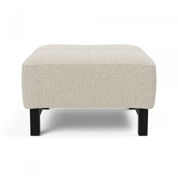 95-748251527-3 Deluxe Excess Ottoman with Black Wood Legs in Mixed Dance Natural