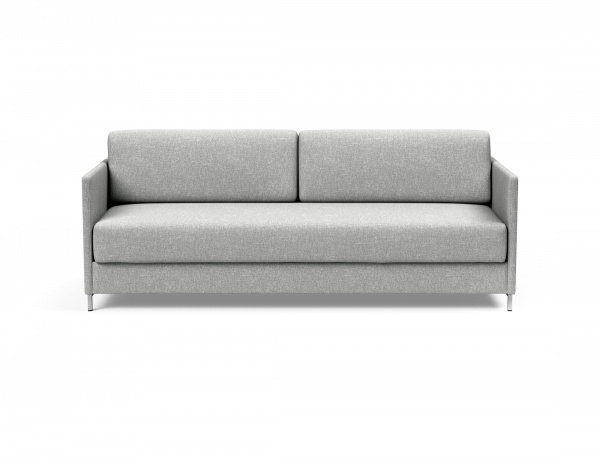 95-728141590-01-8-2 Muito Sleeper Sofa in Micro Check Grey Fabric
