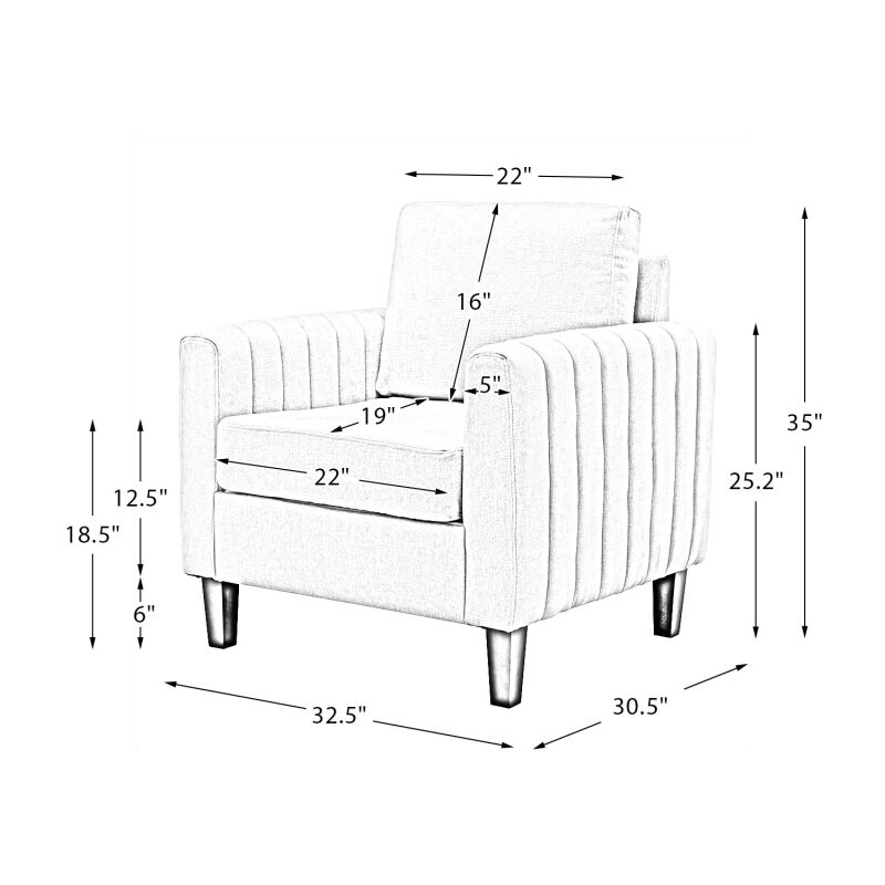 Chhq0469 Grey Karat Home Cephisus Contemporary Style Club Chair Grey 10