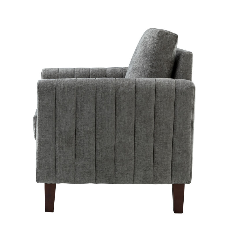 Chhq0469 Grey Karat Home Cephisus Contemporary Style Club Chair Grey 3