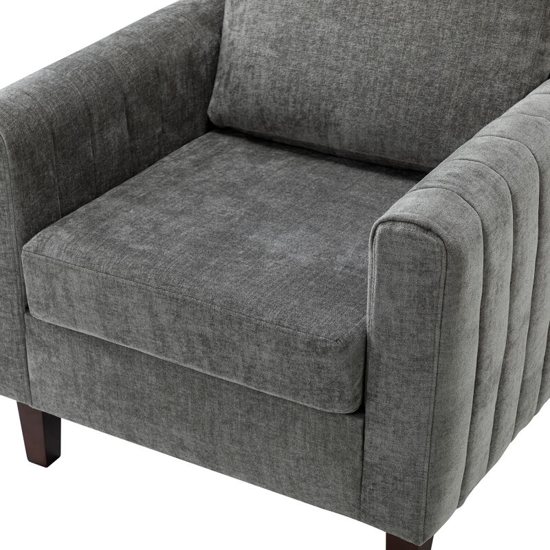 Chhq0469 Grey Karat Home Cephisus Contemporary Style Club Chair Grey 6