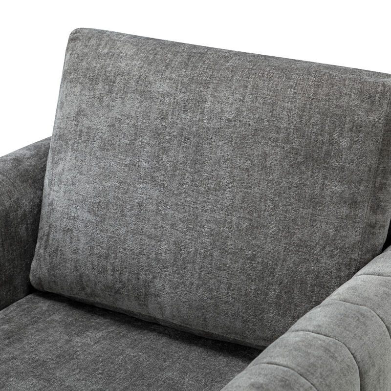 Chhq0469 Grey Karat Home Cephisus Contemporary Style Club Chair Grey 7