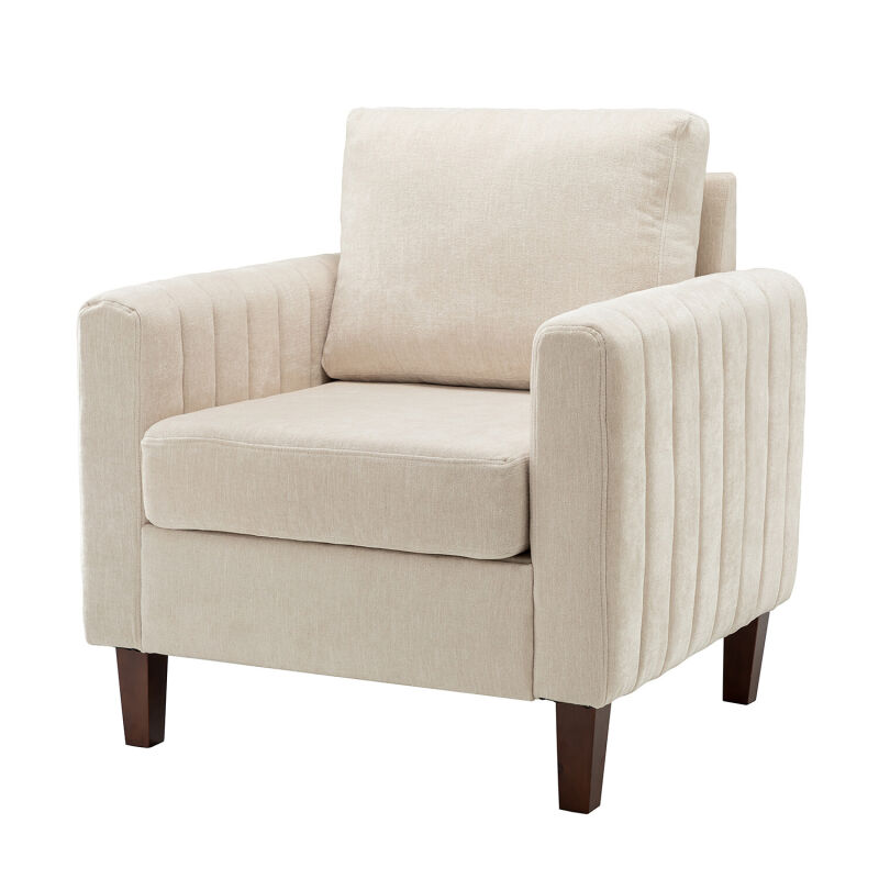 CHHQ0469-IVORY Cephisus Contemporary Style Club Chair in Ivory
