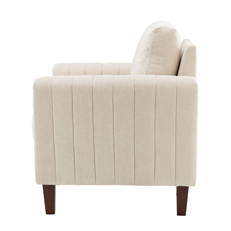 Chhq0469 Ivory Karat Home Cephisus Contemporary Style Club Chair Ivory 3