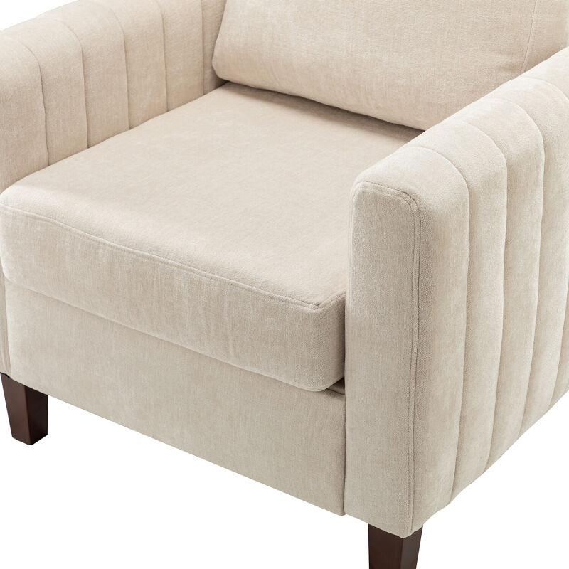 Chhq0469 Ivory Karat Home Cephisus Contemporary Style Club Chair Ivory 6