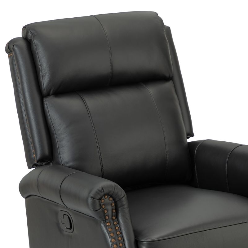 Z2rclb0100 Blk Wingback Electric Recliner With Rolled Arms In Black 7