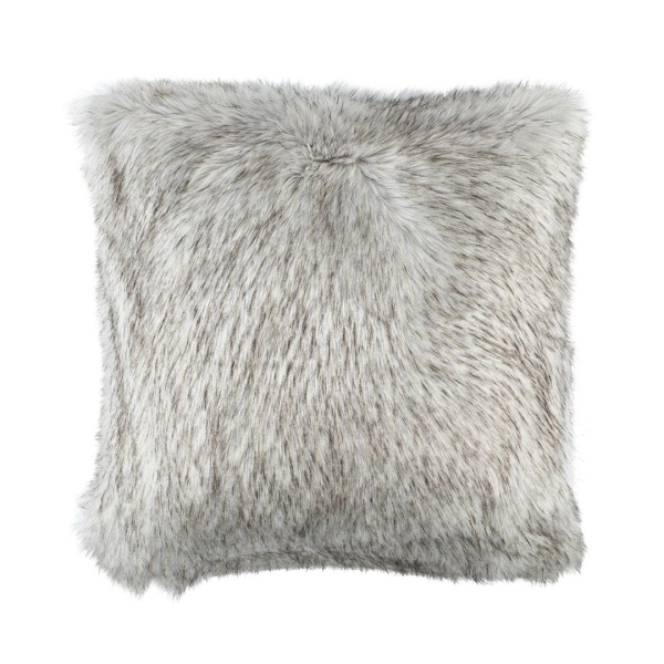 Silver Fur Euro Pillow 28x28