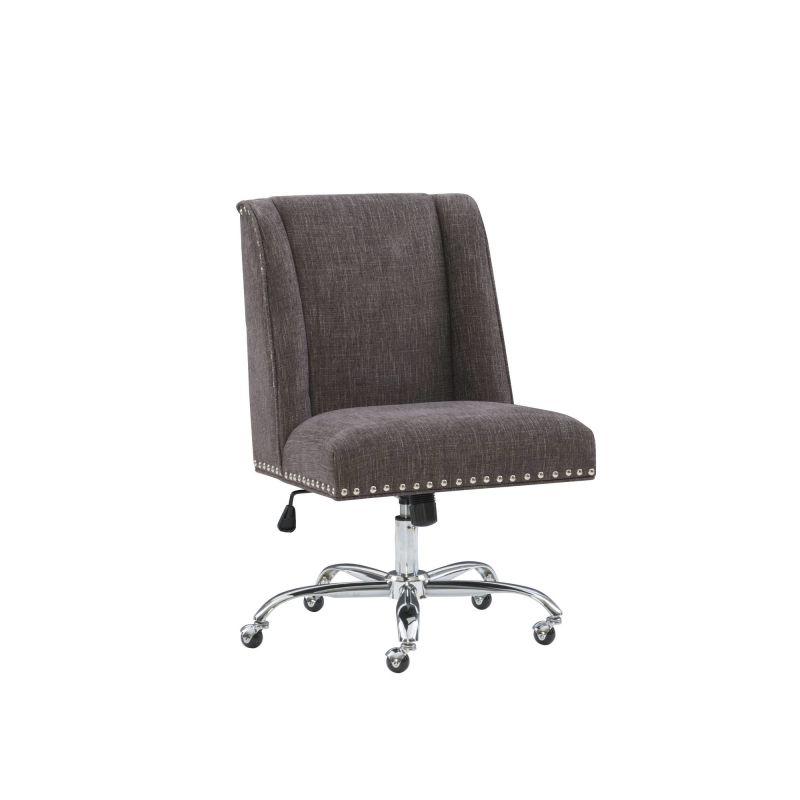 178404CHAR01U Draper Office Chair, Charcoal