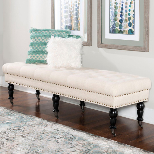 368254NAT01U Isabelle Bed Bench 62 Inches