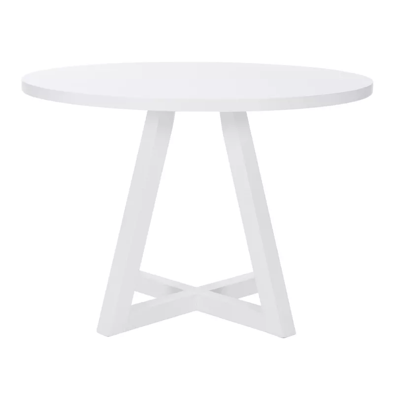 D1015ld23rdtw Mayfair Round Dining Table White 5