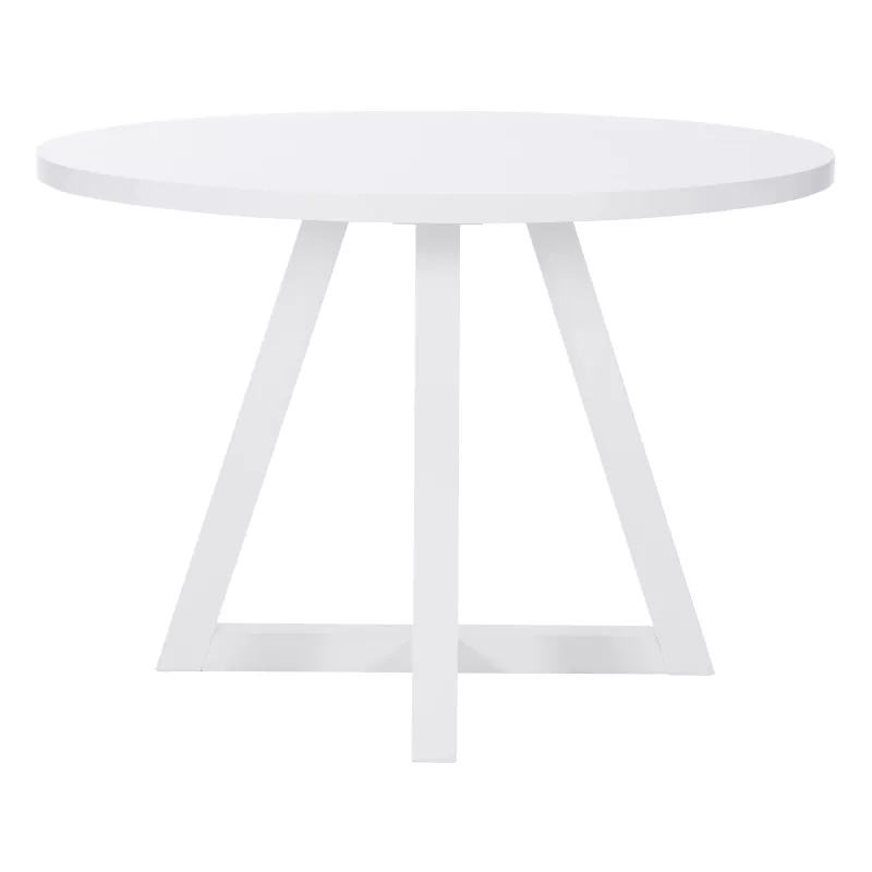 D1015ld23rdtw Mayfair Round Dining Table White 6