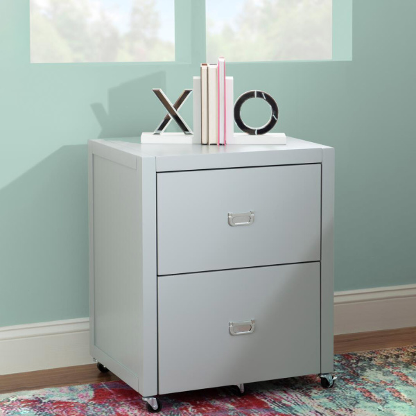 PG146GRY01U Peggy File Cabinet Gray