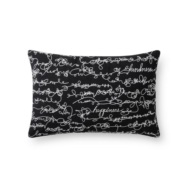 Black / White Throw Pillow (cover only)