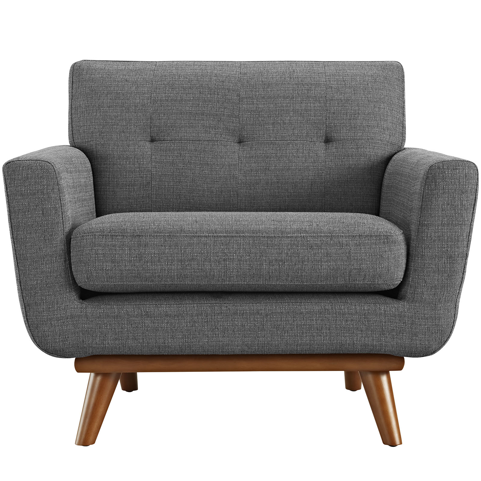 Engage Upholstered Fabric Armchair Gray by Modway