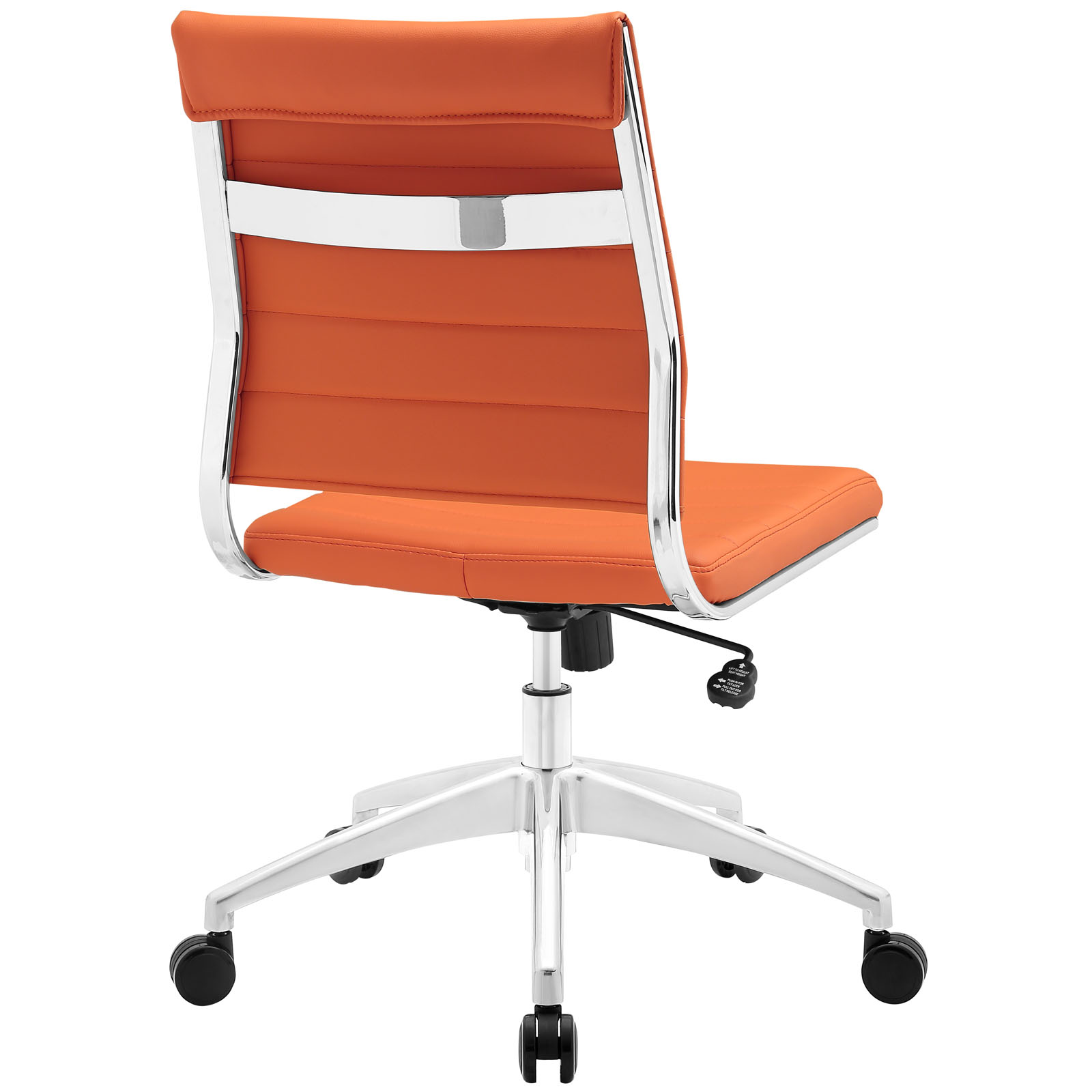Jive Armless Mid Back Office Chair Orange