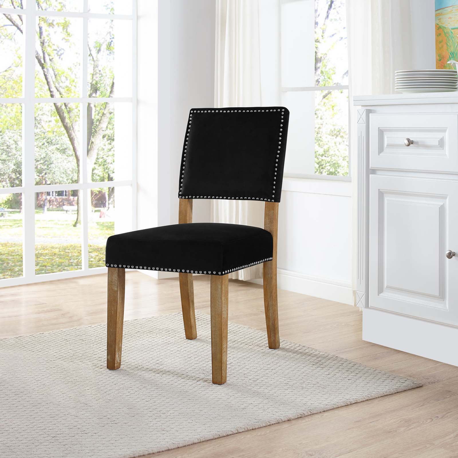 Oblige Wood Dining Chair Black