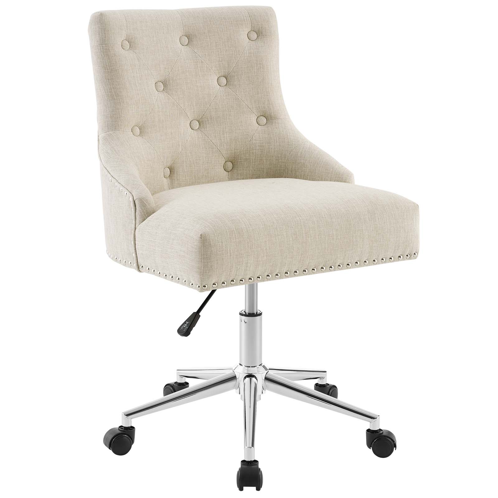 Regent Tufted Button Swivel Upholstered Fabric Office