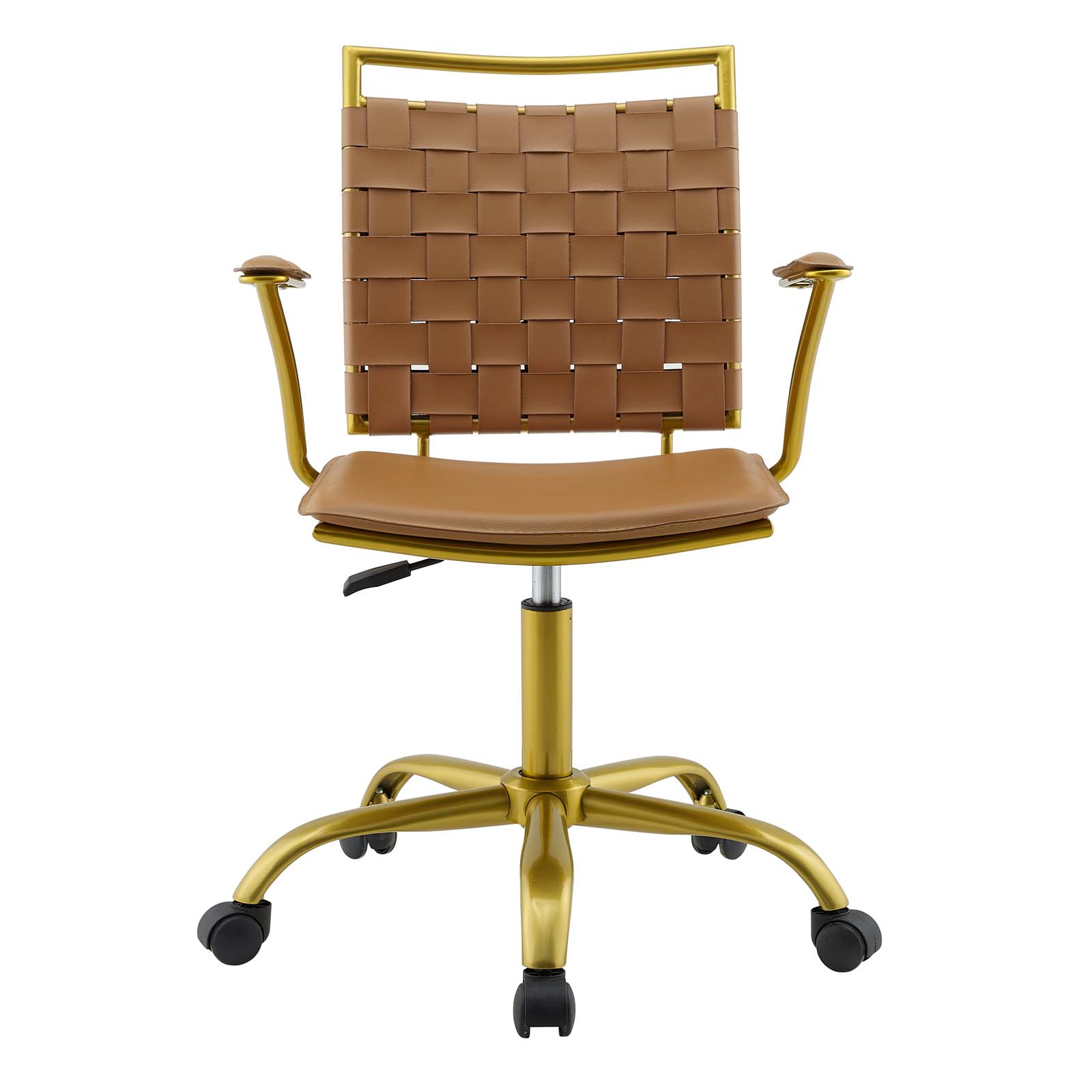 Fuse Faux Leather Office Chair Tan