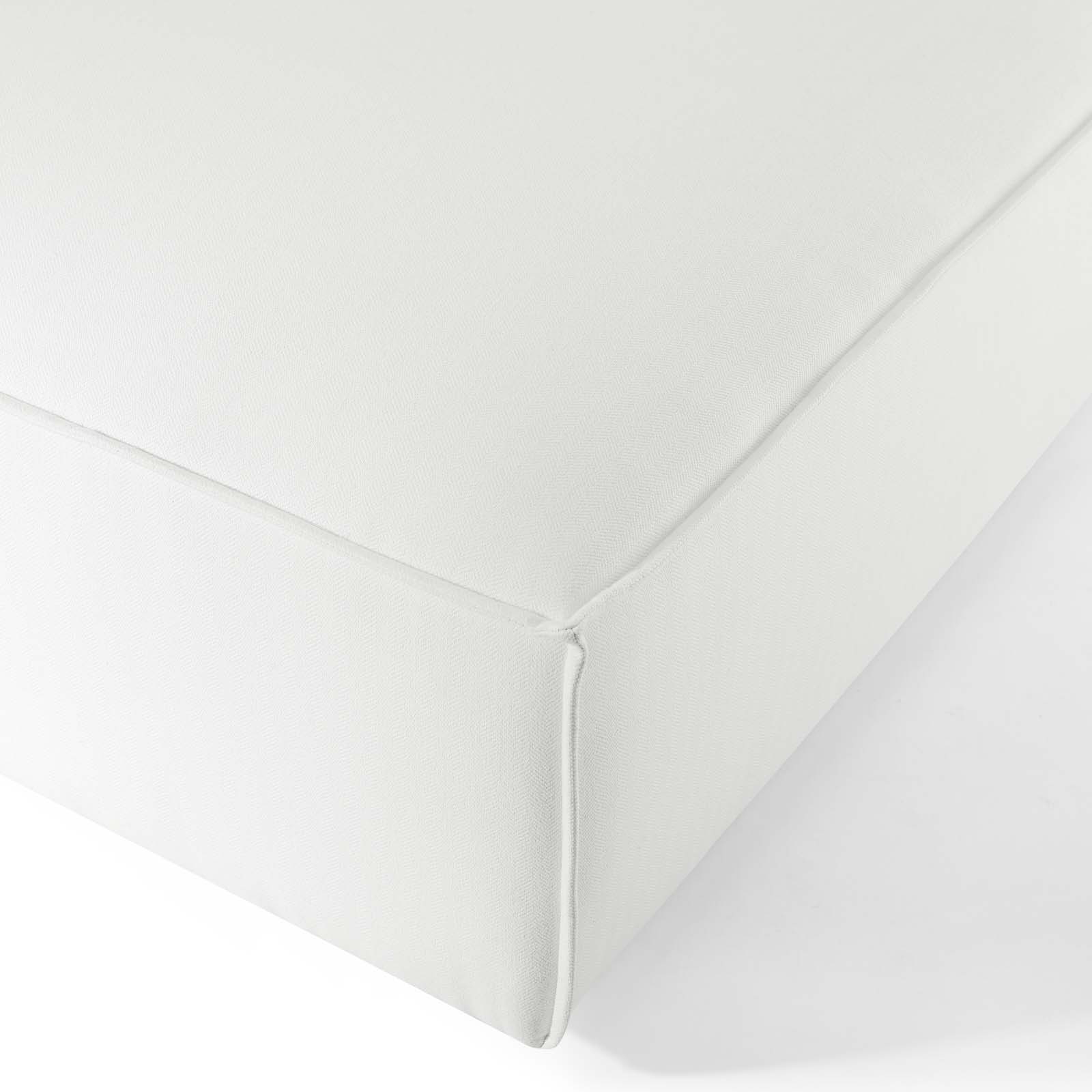 Restore Ottoman White | Polyester by Modway