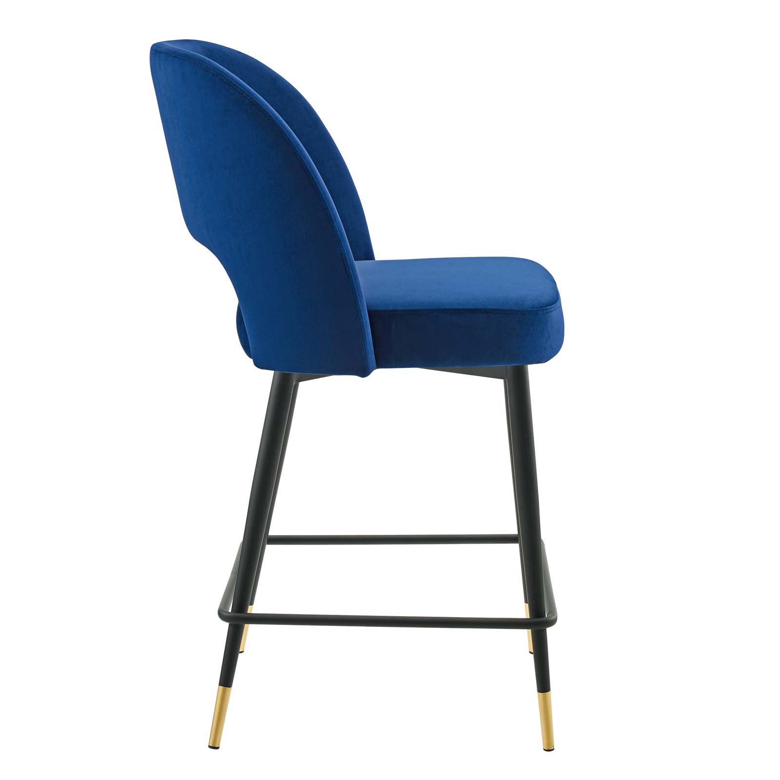 Rouse Performance Velvet Counter Stool Navy by Modway