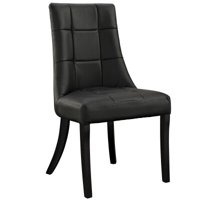 EEI-1039-BLK Noblesse Dining Vinyl Side Chair Black