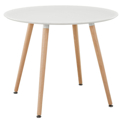 EEI-1055-WHI Track Round Dining Table White