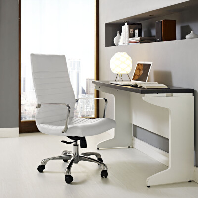 EEI-1061-WHI Finesse Highback Office Chair White