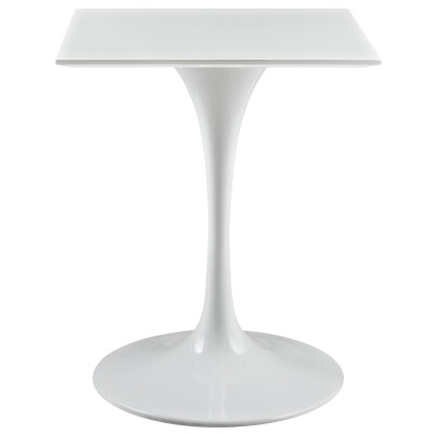 EEI-1122-WHI Lippa 24" Square Wood Top Dining Table White