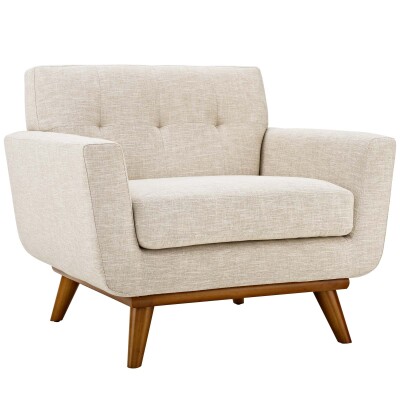 EEI-1178-BEI Engage Upholstered Fabric Armchair Beige