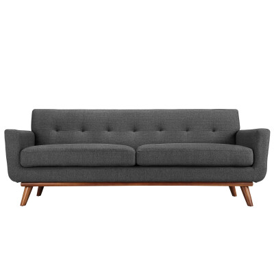 EEI-1180-DOR Engage Upholstered Fabric Sofa Gray