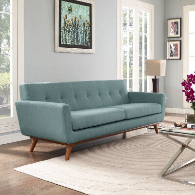 EEI-1180-LAG Engage Upholstered Fabric Sofa Laguna
