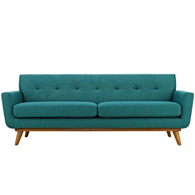 EEI-1180-TEA Engage Upholstered Fabric Sofa Teal