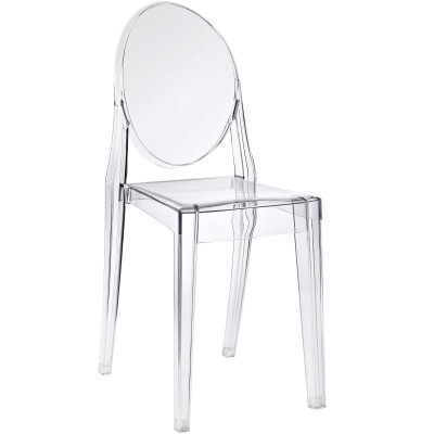 EEI-122-CLR Casper Dining Side Chair Clear