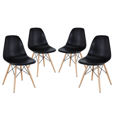 EEI-1316-BLK Pyramid Dining Side Chairs (Set of 4) Black