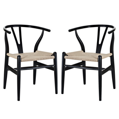 EEI-1319-BLK Amish Dining Armchair (Set of 2) Black
