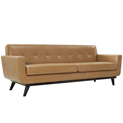EEI-1338-TAN Engage Bonded Leather Sofa Tan