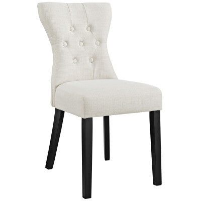 EEI-1380-BEI Silhouette Dining Side Chair Beige